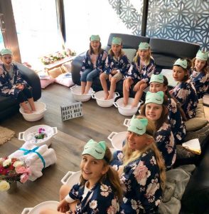 Maddis 9th birthday pamper party