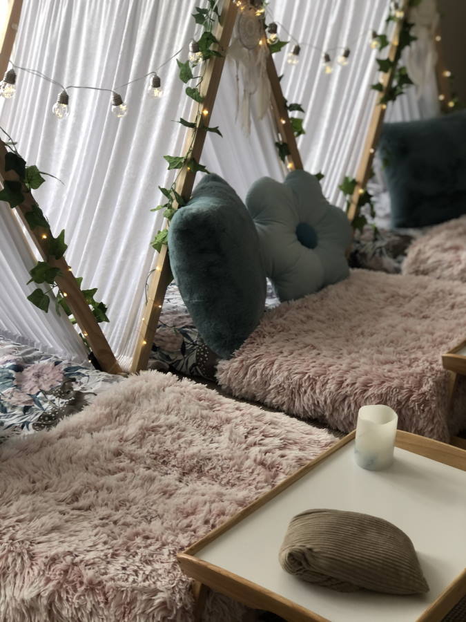 Pamper teepee party