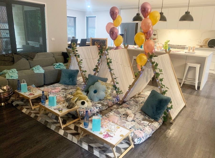 Pamper teepee party