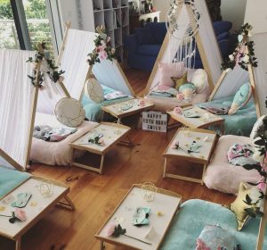 Teepee Parties setup designs