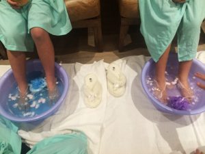 foot spa by pamper events in mornington