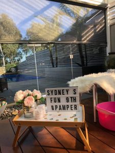 sydneys pamper teepee party13